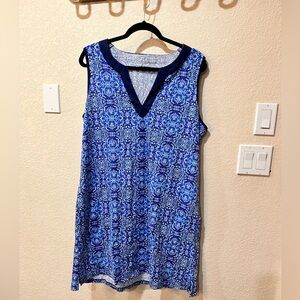 Land’s End dress sleeveless color blue size XL (18)